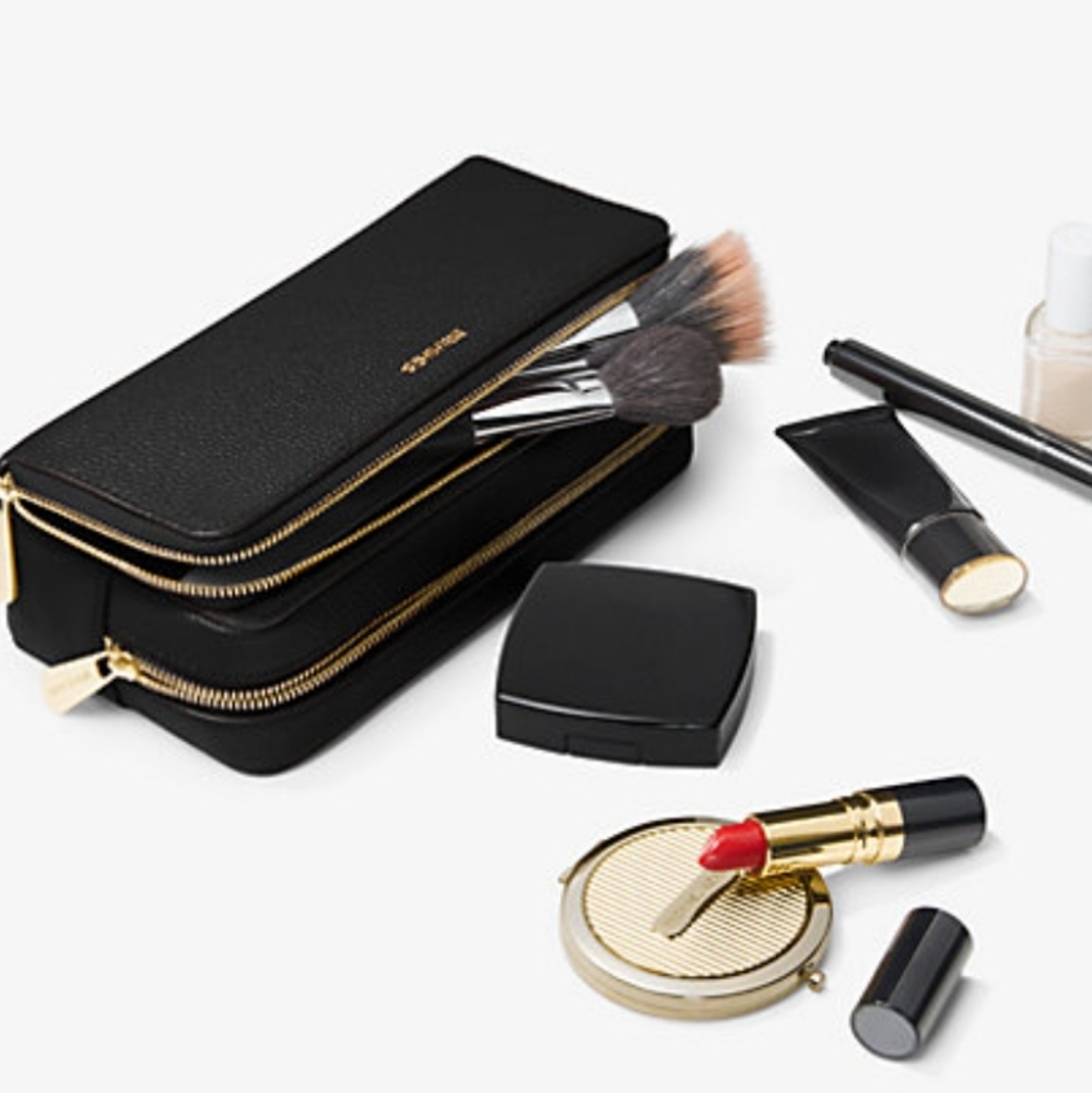 Michael Kors Black Makeup Bag - Picture 8 of 10